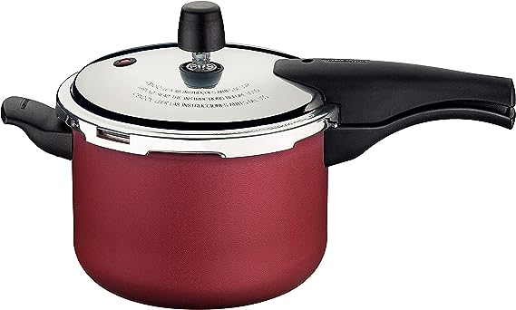 Tramontina Vancouver Panela de Pressão com Revestimento Interno e Externo de Antiaderente Starflon Max, 20 cm e 4,5 L, Vermelho (Red Aluminium)