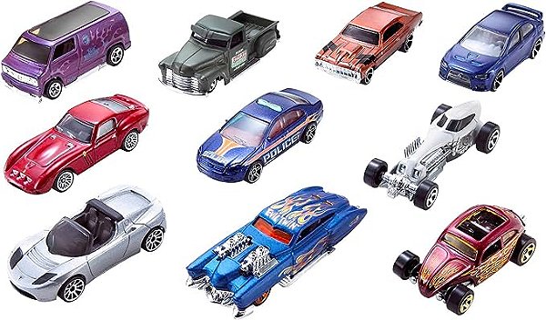 Hot Wheels Pacote 10 Carros Sortidos Modelo Pode Variar Mattel Multicor