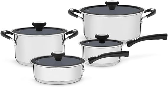 Jogo de Panelas Fundo Triplo Tramontina Solar Ceramic Inox