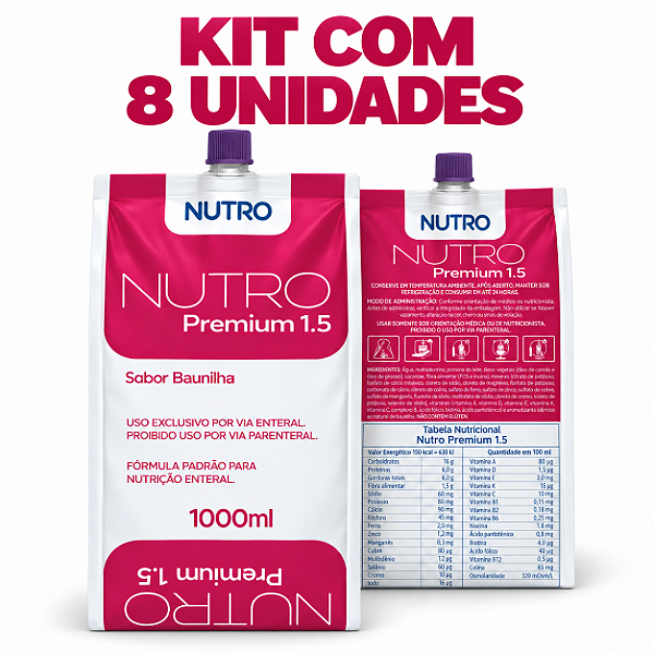KIT NUTRO PREMIUM 1.5 SISTEMA FECHADO 8 UND