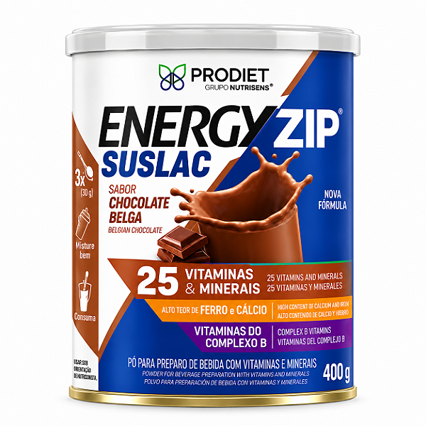 ENERGYZIP SUSLAC CHOCOLATE LATA 400G