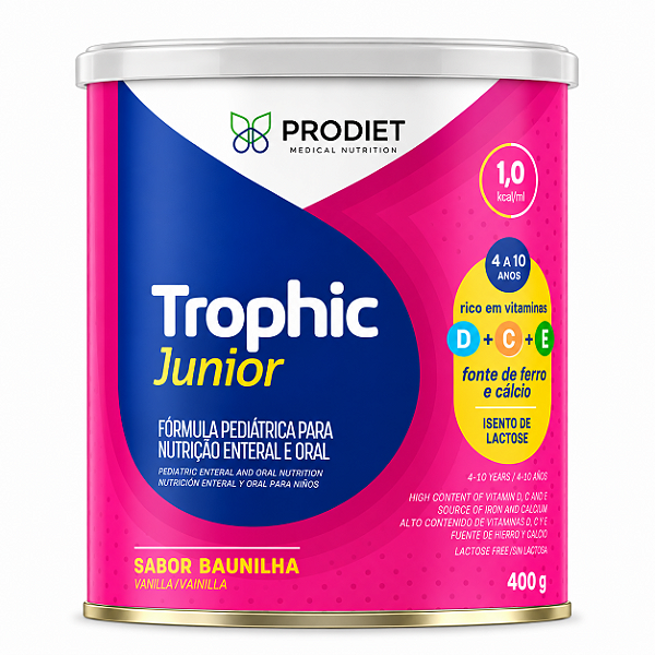 TROPHIC JUNIOR BAUNILHA LATA 400G