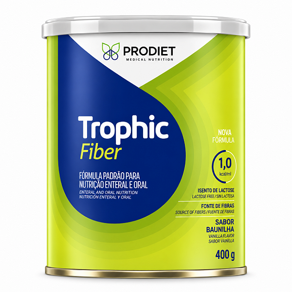 TROPHIC FIBER BAUNILHA LATA 400G