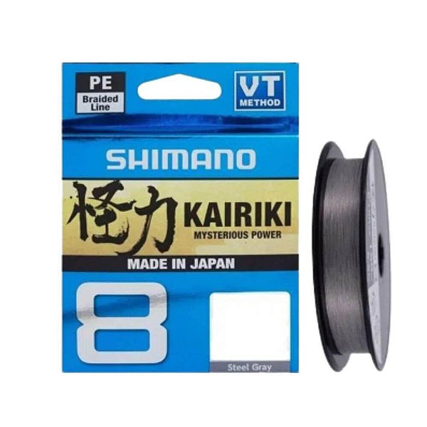 Linha Multifilamento Shimano Kairiki 8 Pe M58re Sl 150 m Cinza