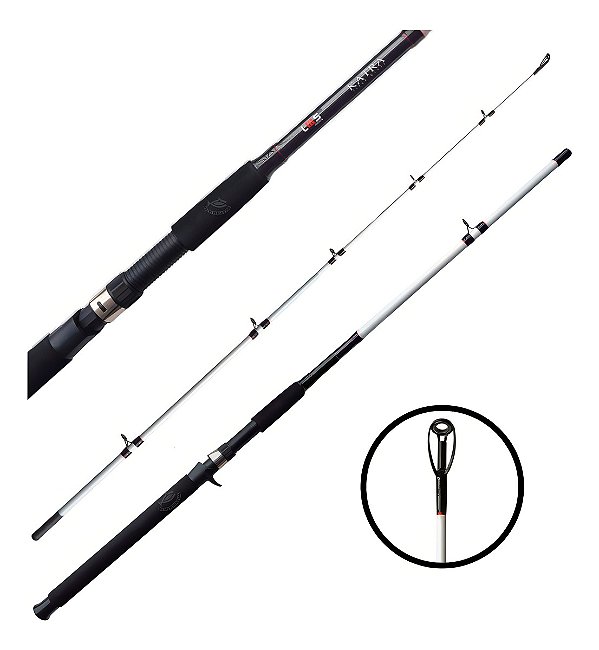 Vara p/ Carretilha Lumis Katra 8'0'' 2,40m 50lbs 2 Partes