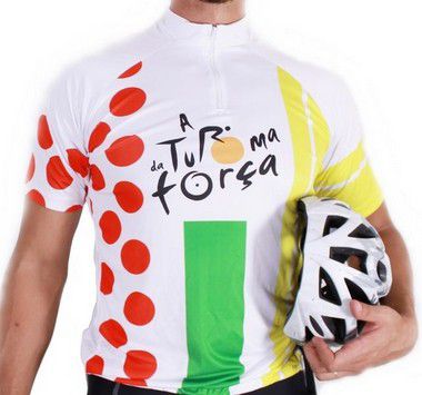 Camisa de Ciclismo "Turma da Força" - Branco