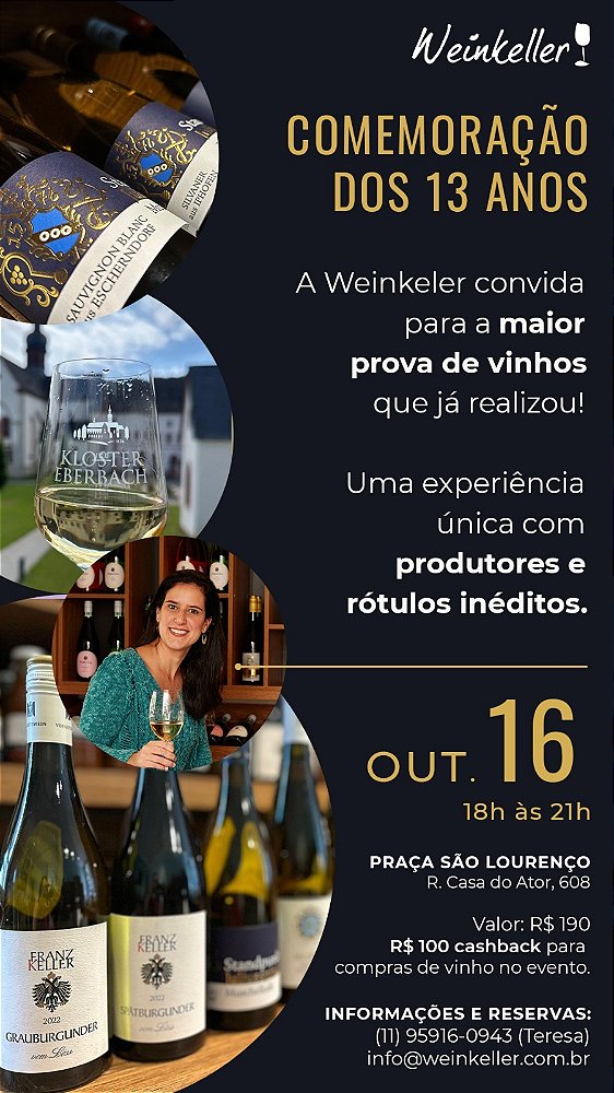 Ingresso Feira do Vinho Alemão 16/10