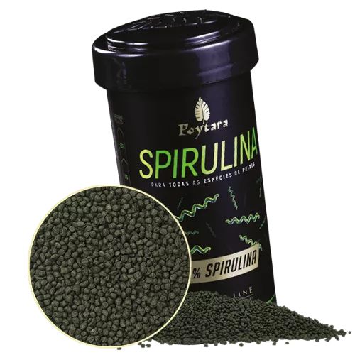 Ração Poytara Spirulina M Black Line 45g