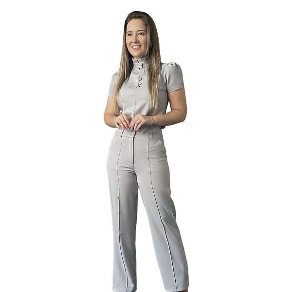Conjunto Pantalona + Blusa Elegance Plus Size