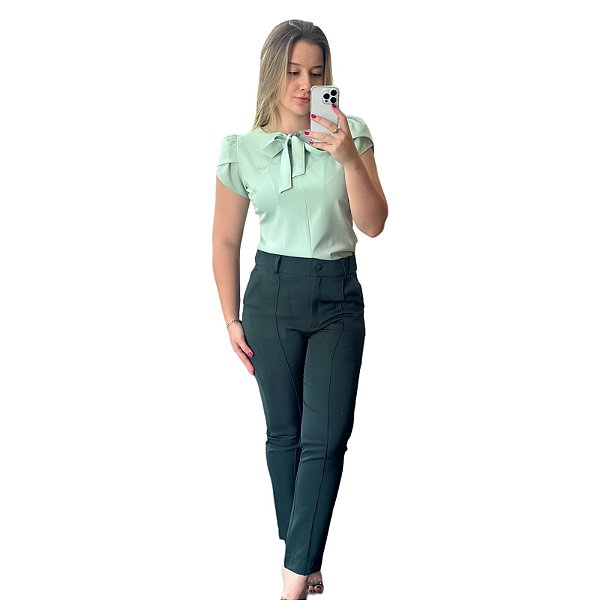 Conjunto Cigarrete + Blusa Verona Plus Size