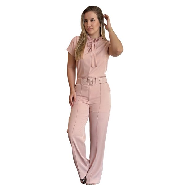 Conjunto Pantalona + Blusa Isis Plus Size