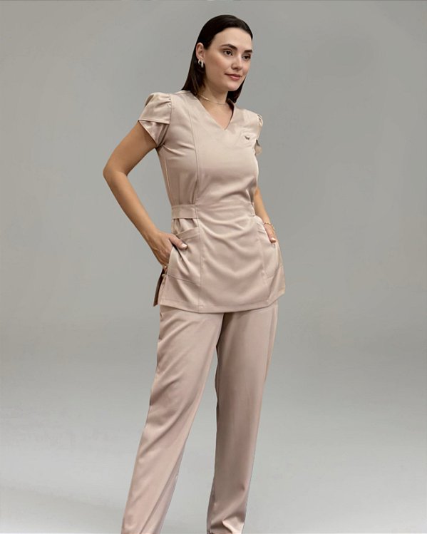 Scrub Una Decote V Plus Size