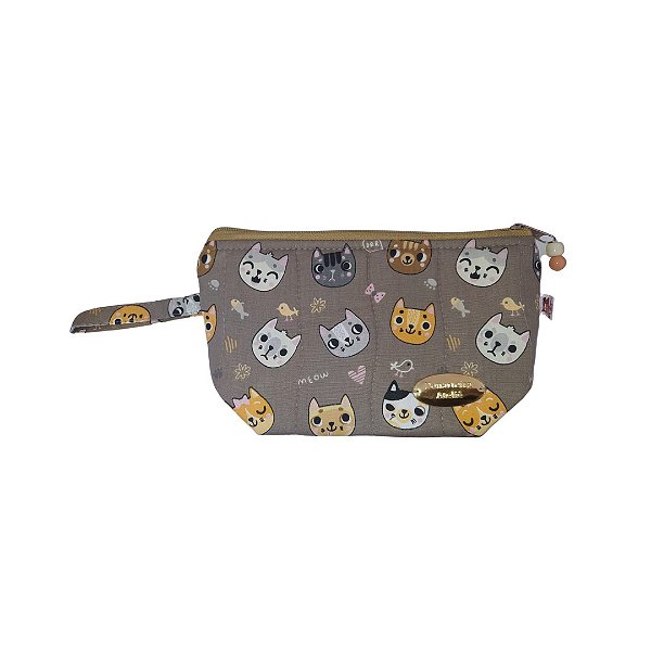 Nécessaire Cinza Gato