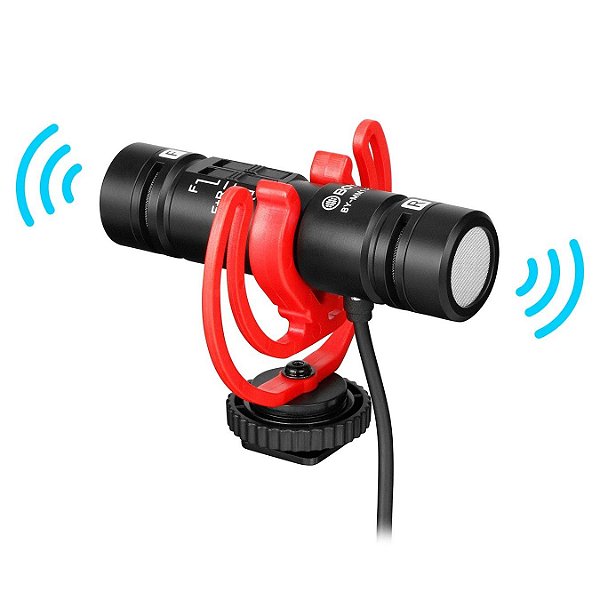 Microfone Condensador BOYA BY-MM1 PRO - Cápsula Dupla
