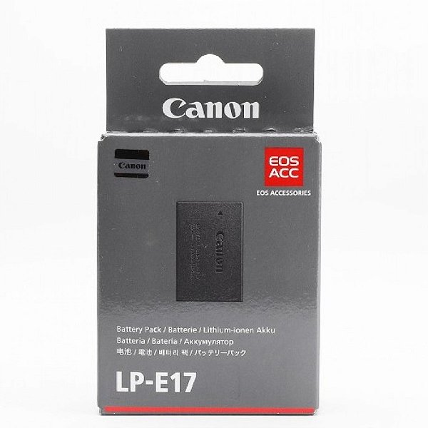 Bateria Original Canon LP-E17 para R10; T8i; T7i; T6i; T6s; SL3; SL2; 77D; RP; M6 MK II; M6; M5; M3