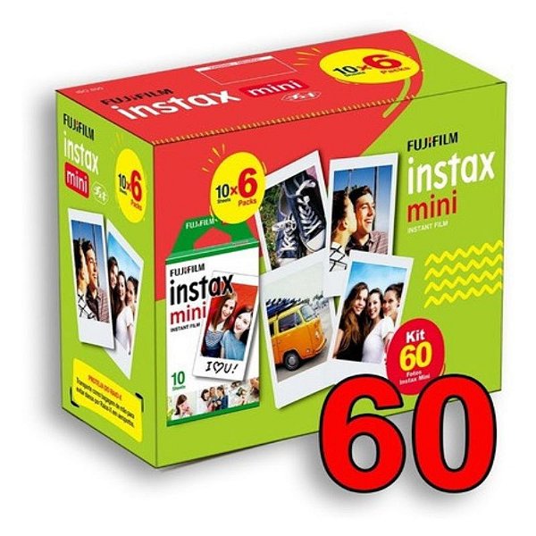 Filme Instax Mini para 60 Fotos - Fujifilm