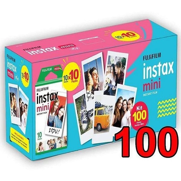 Filme Instax Mini para 100 Fotos - Fujifilm