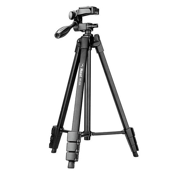 Tripé Nest NT-510 - Altura Máxima 1,36m - Suporta 2,5kg