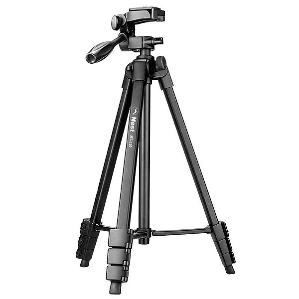 Tripé Nest NT-530 - Altura máxima 1,48m - Suporta 3kg