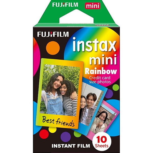 Filme Instax Mini Rainbow para 10 Fotos - Fujifilm