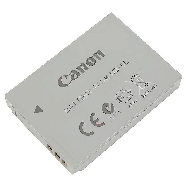 Bateria Original Canon NB-5L para Powershot SX230; SX210; SX200; S110; S100; SD990; SD970; SD950; SD900; SD890; SD880