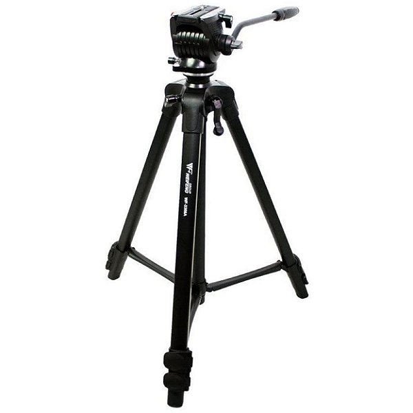 Tripé WT-3308a com Cabeça Hidráulica - Altura máxima 1,73m - Suporta 4kg