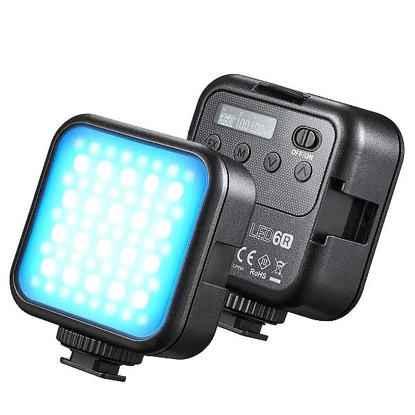 Iluminador de LED RGB Godox LED6R para Fotos e Vídeos