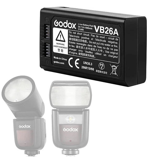 Bateria Godox VB26A para V1 e V860 III - Original