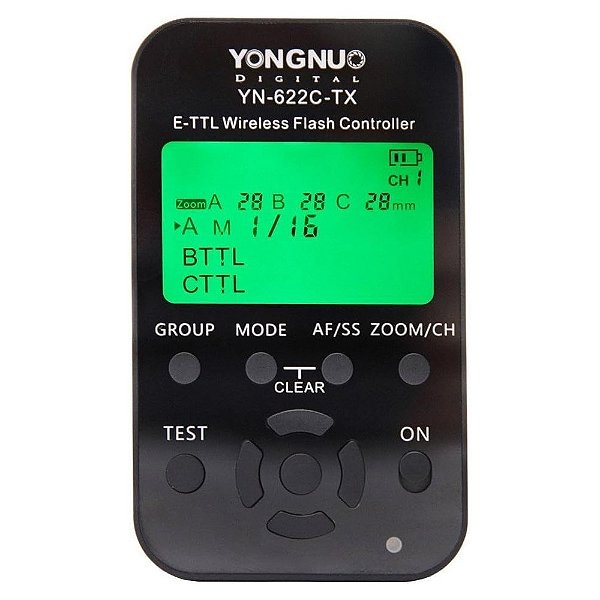 Rádio Flash Yongnuo YN622C-TX para Canon Controlador Transmissor