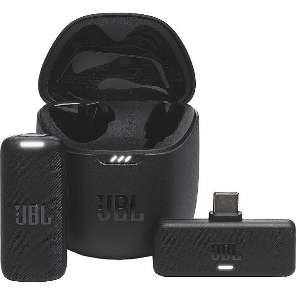 Microfone de Lapela Sem Fio JBL Quantum Stream Wireless USB-C