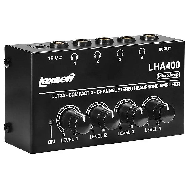 Amplificador de Fones de Ouvido Lexsen LHA400 com 4 canais