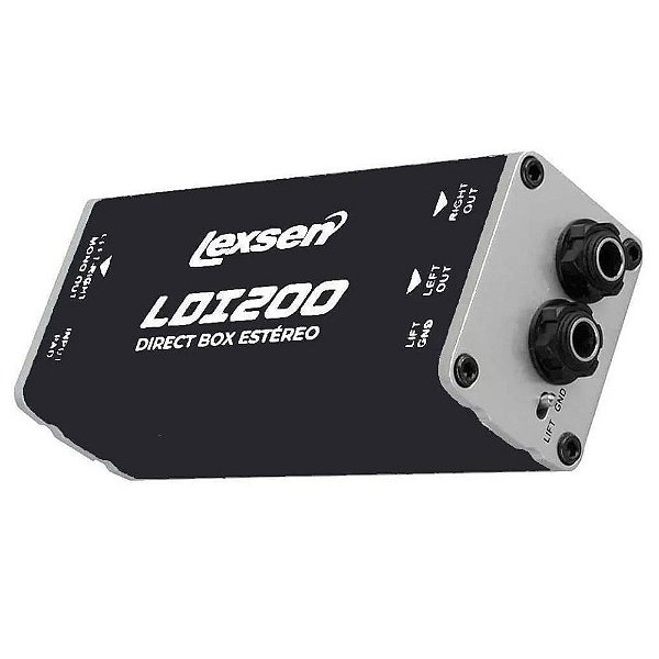 Direct Box Estéreo Passivo Lexsen LDI200