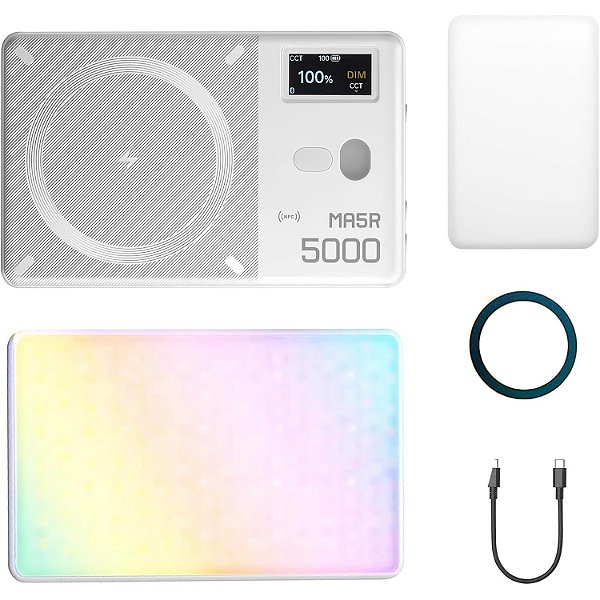 Iluminador Led para Celular - Godox MA5R RGB - Branco