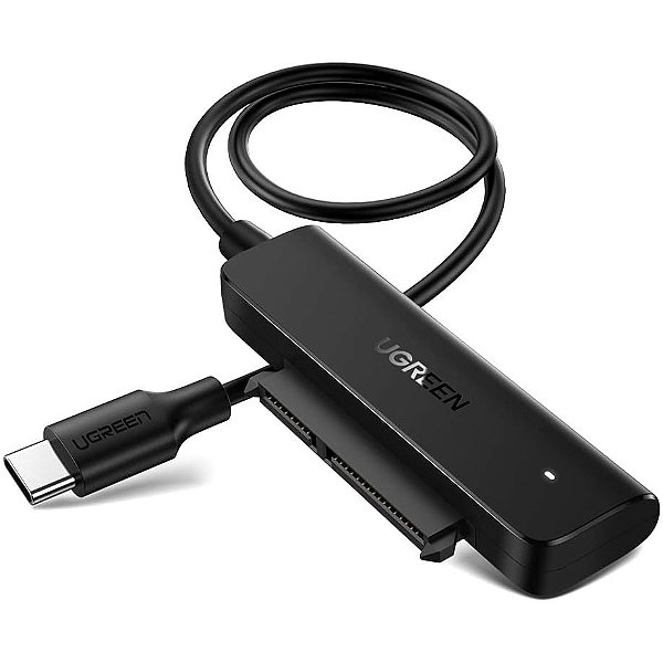 Cabo Adaptador SATA para USB-C compatível com HDD e SSD de 2.5" - Ugreen