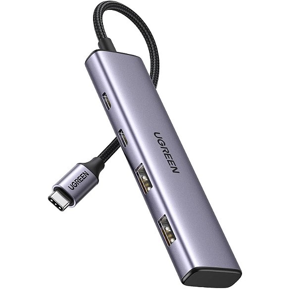 HUB Adaptador USB-C 4 em 1 OTG de 5 Gbps - Ugreen CM473