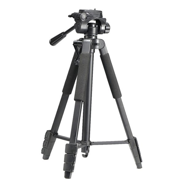 Tripé Nest NT-554B - Altura máxima 1,60m - Suporta 3,5kg