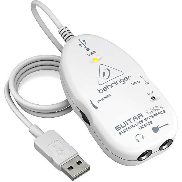 Interface de Áudio Guitar Link Guitarra para USB PC e Mac - Behringer UCG102