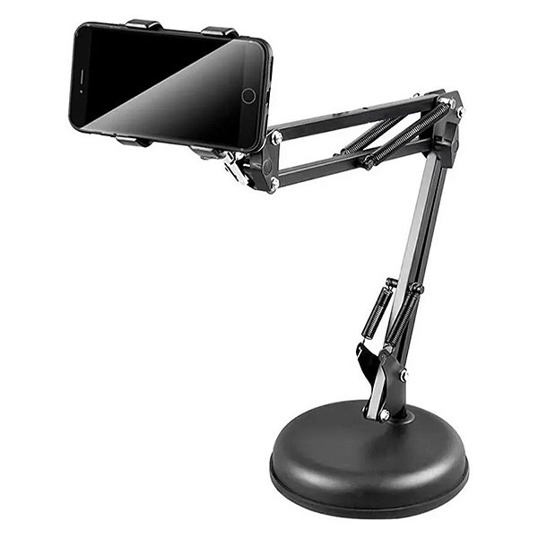 Braço Articulado de Mesa com Base para Celular - Greika 25-A