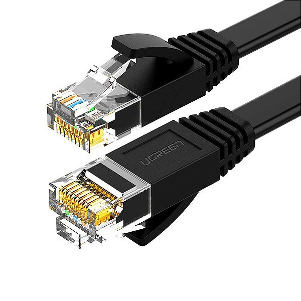 Cabo Ethernet Cat 6 de 1000 Mbps com 2 metros Flat U/UTP - Ugreen NW102 50174