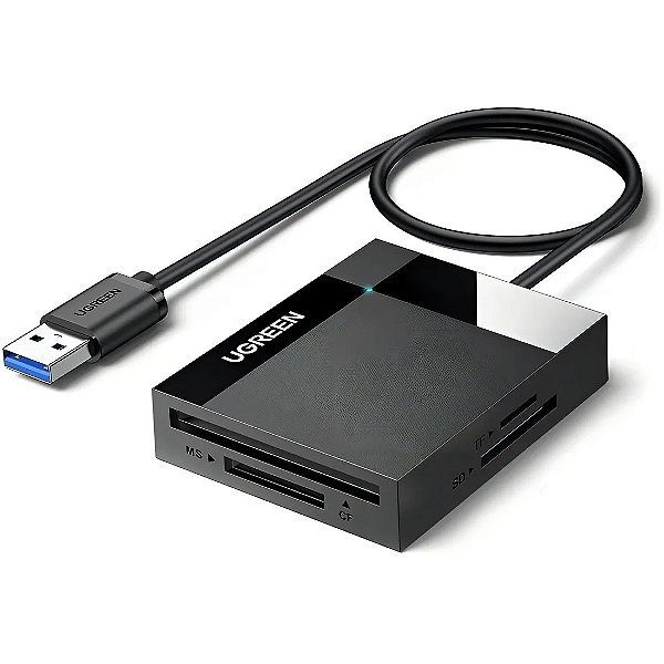 Leitor de Cartão SD; TF; MS; CF para USB 3.0 - Ugreen CR125 30333