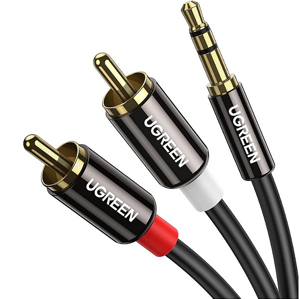 Cabo Adaptador Bidirecional de RCA para P2 3,5mm HiFi de 5 metros - Ugreen AV116 10591