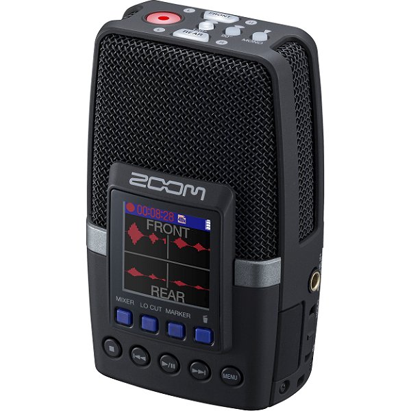 Gravador de Áudio Portátil Multi-Mic 32-Bit Flutuante - Zoom H2 Essential