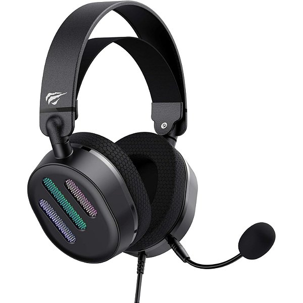 Headset Gamer RGB USB 7.1 com Drivers de 50mm - Havit Gamenote H2038U - Preto