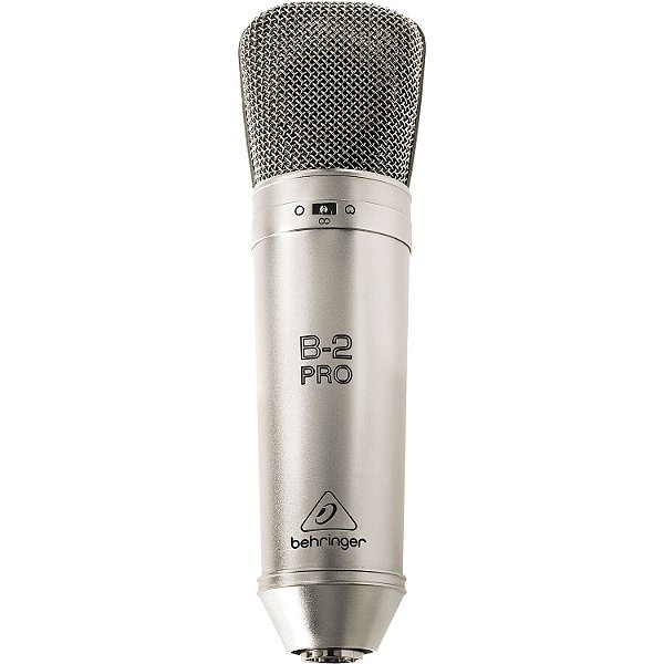Microfone Condensador de Grande Diafragma Duplo e Padrões Polares Selecionáveis - Behringer B-2 Pro