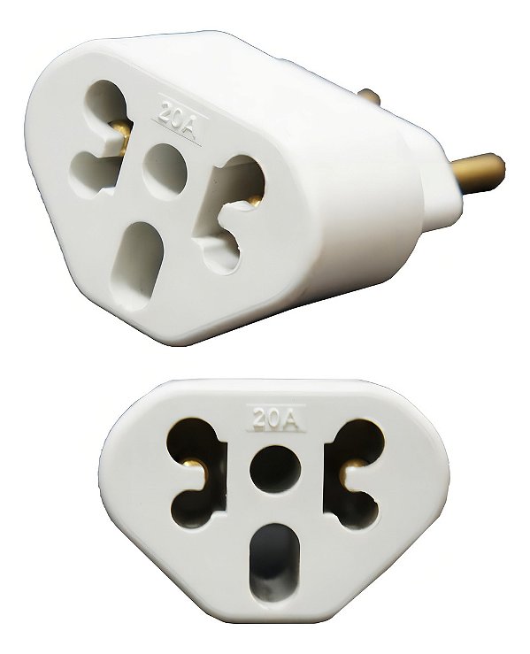 Adaptador Tomada Plug Bob Love 10a 20a Até 250v Secador Top