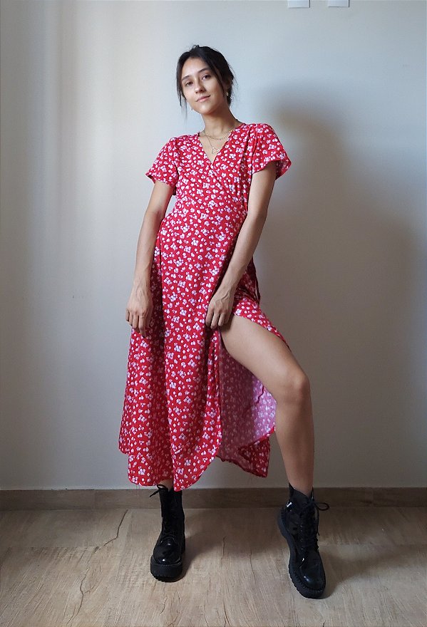 Vestido Envelope Floral