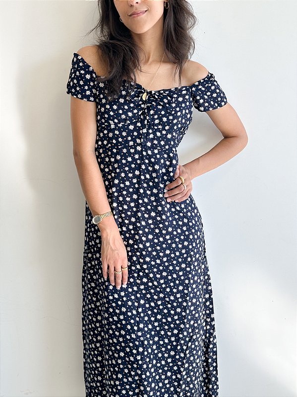 Vestido Longo Flowers