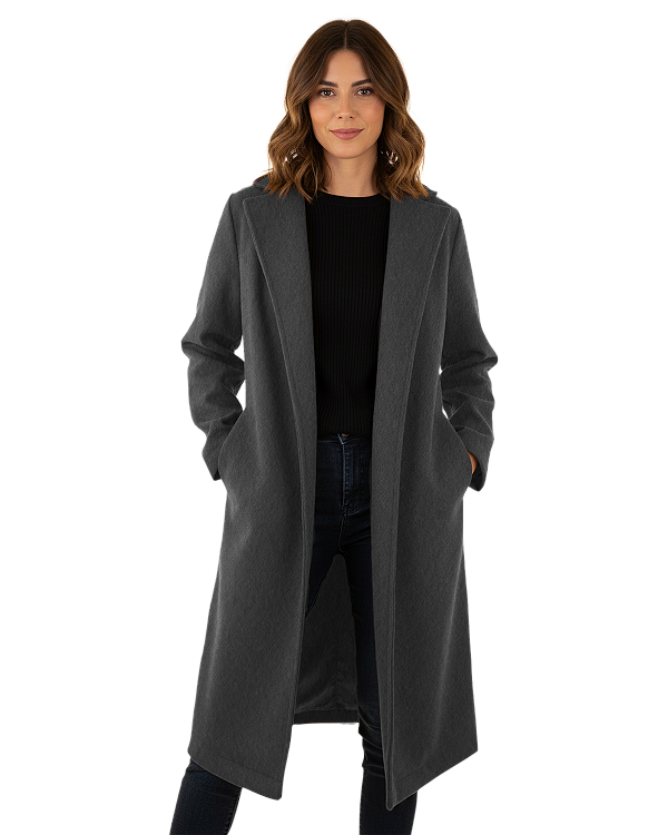 Casaco Sobretudo Cinza Row