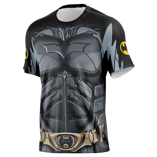 Camiseta Batman Super Herói Tecido Dryfit