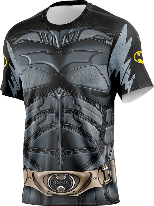 Camiseta Batman Super Herói Tecido Dryfit